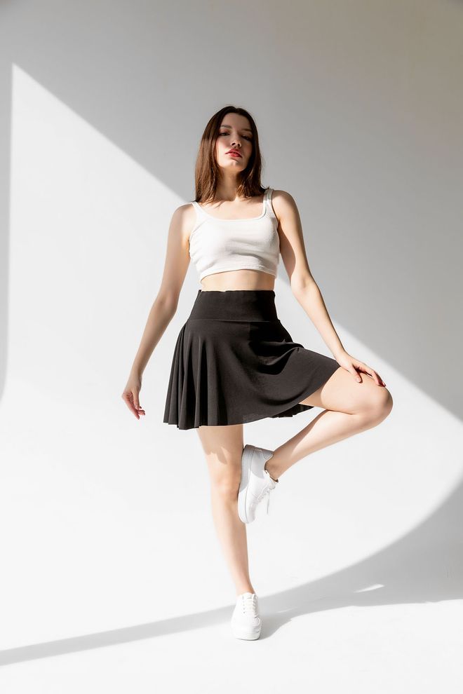 la & vetta High Waist Pocket Short Skirt Wholesale Clothing Gym