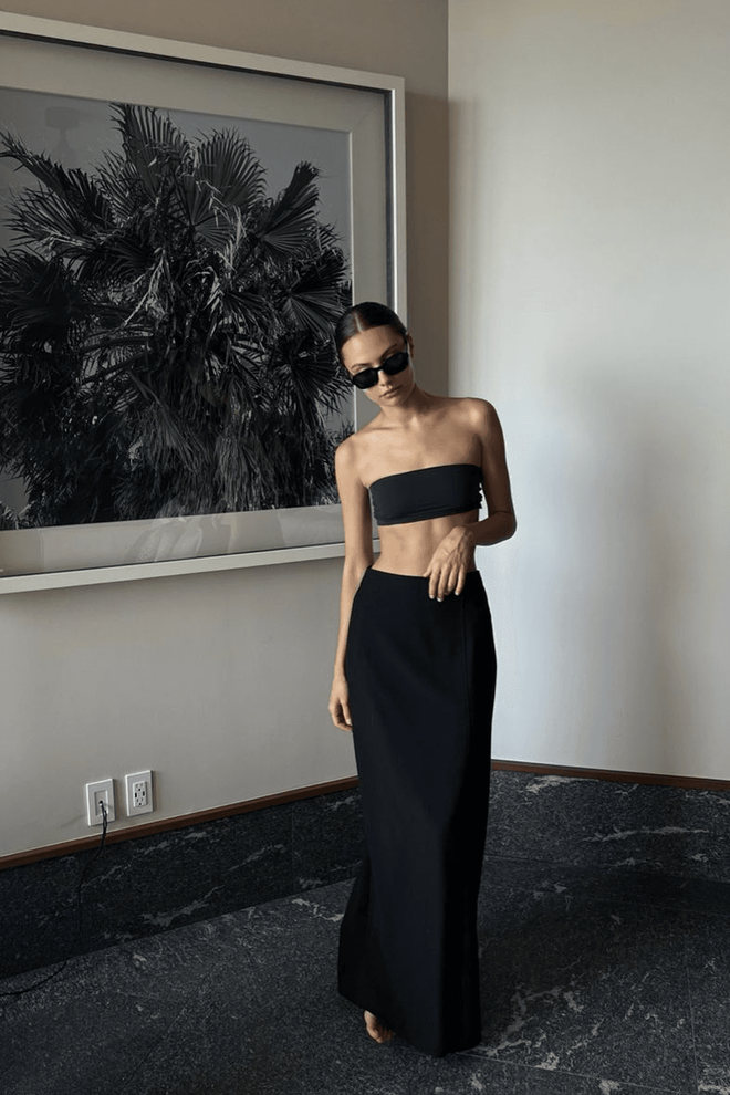 la & vetta Maxi basisrok Groothandel Kleding Geen stof
