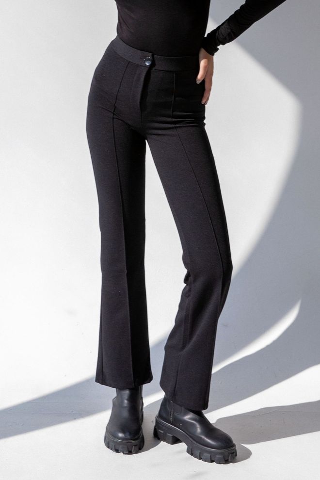 la & vetta Calças Slim Cintura Alta Roupas por atacado Casual