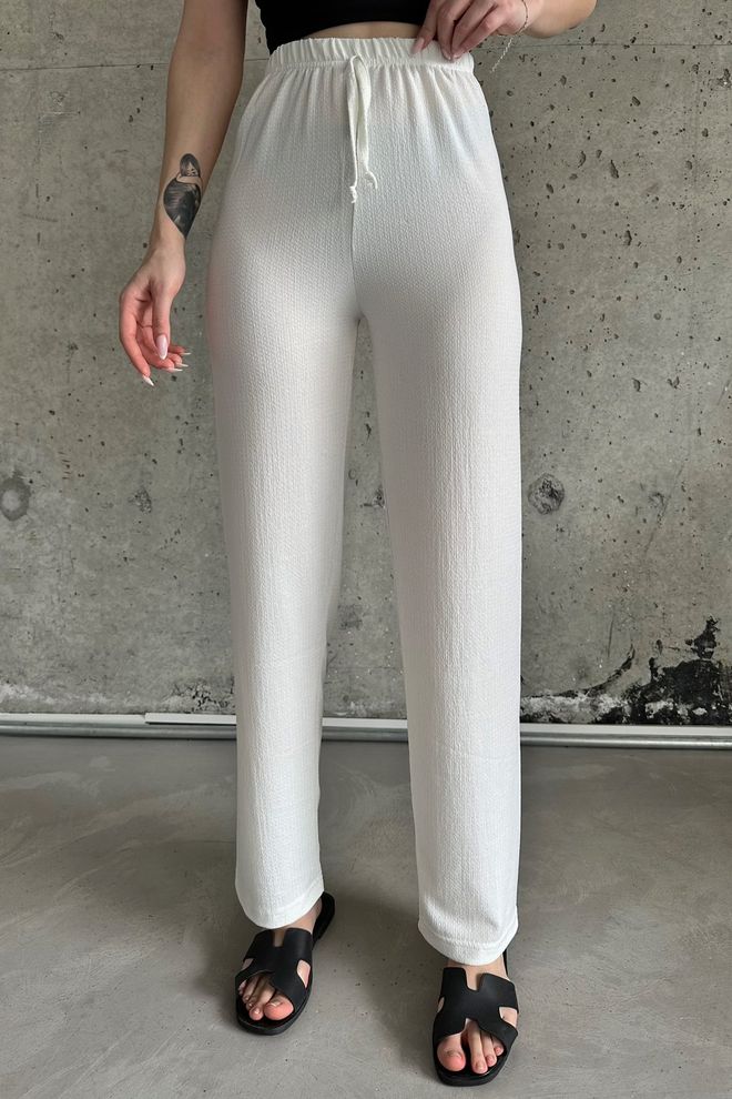 la & vetta Bürümcük Fabric High Waist Trousers Wholesale Clothing Dating