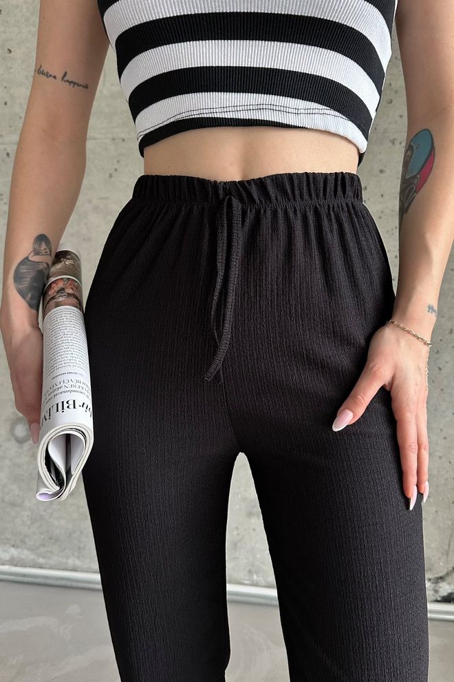 la & vetta Bürümcük Fabric High Waist Trousers Wholesale Clothing No Fabric