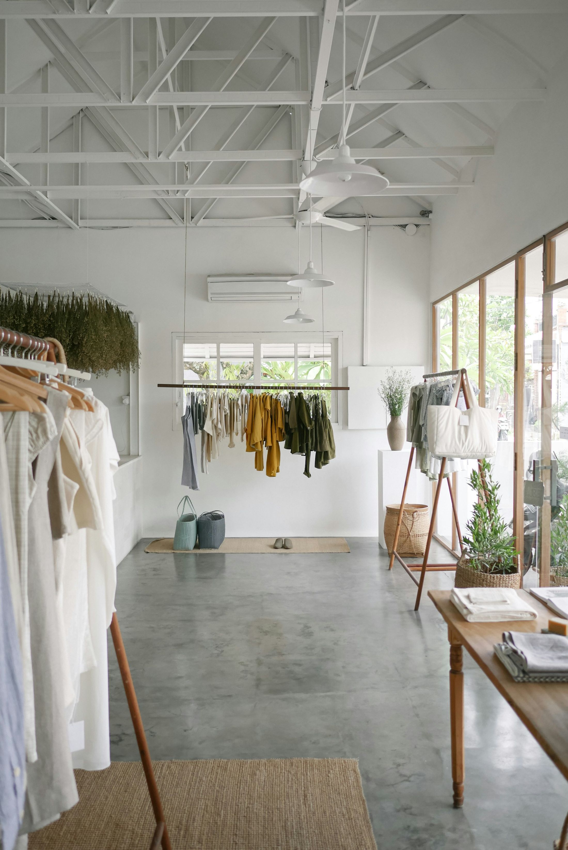 Wholesale clothing products in a supplier's store in the US